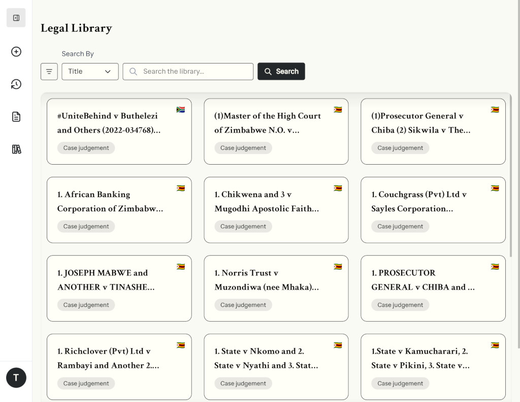 Lex AI legal library